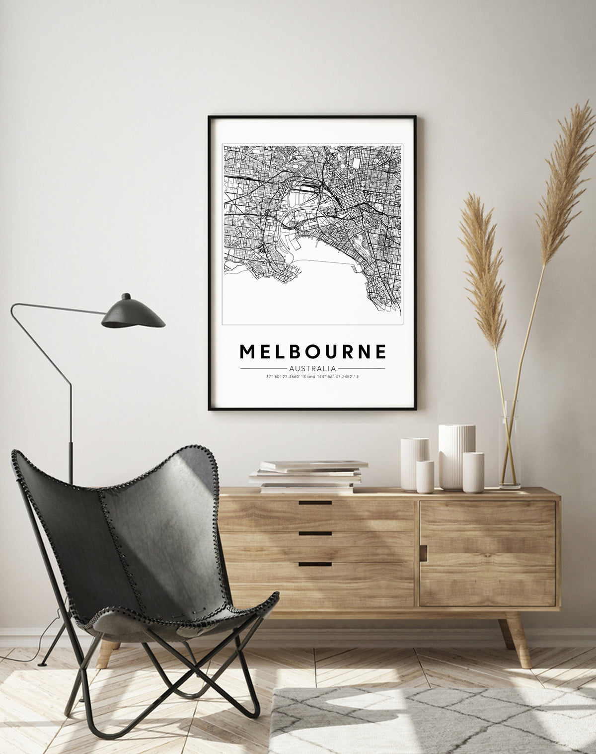 Melbourne Map Art Print, Melbourne Of Australia, Australia Map Poster ...